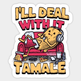Lazy Tamal Funny Mexican Food Sticker